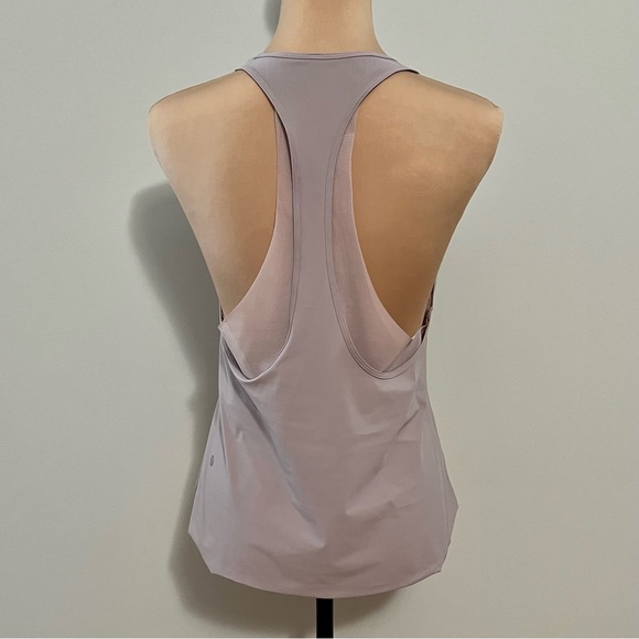 Lululemon Never Still Tank Top Smoky Blush Mauve Pink 6/S/Small Racerback Mesh - Picture 5 of 11